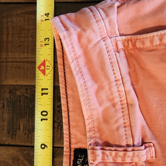 American Eagle Chino Shorts Men's 30 Pink Classic fit Active Lived In - Picture 9 of 11